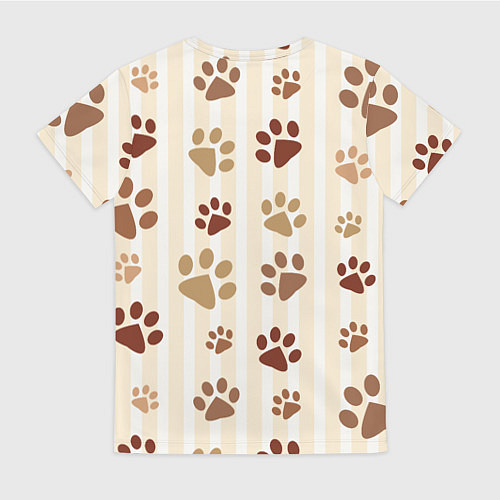 Женская футболка Лапки / 3D-принт – фото 2