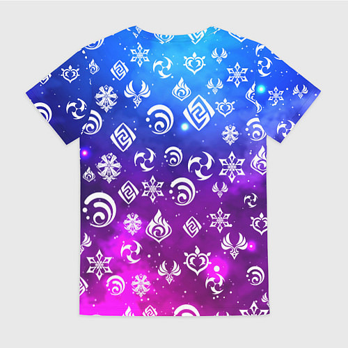 Женская футболка GENSHIN IMPACT / 3D-принт – фото 2
