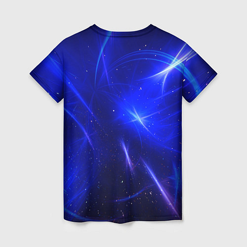 Женская футболка Космический вихрь / 3D-принт – фото 2