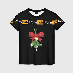 Футболка женская XXXMAS PornHub, цвет: 3D-принт