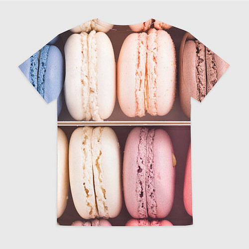 Женская футболка Макарон / 3D-принт – фото 2