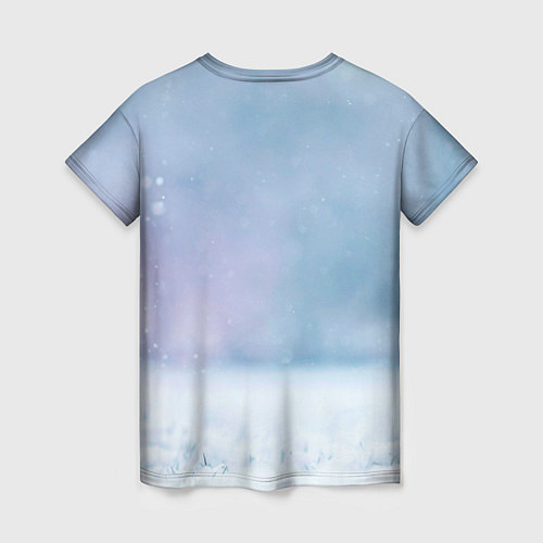 Женская футболка Чихуахуа в снегу / 3D-принт – фото 2
