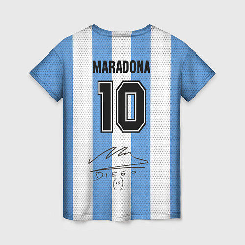 Женская футболка Джерси Марадоны с автографом / 3D-принт – фото 2