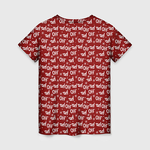 Женская футболка Х0-Хо-Хо / 3D-принт – фото 2