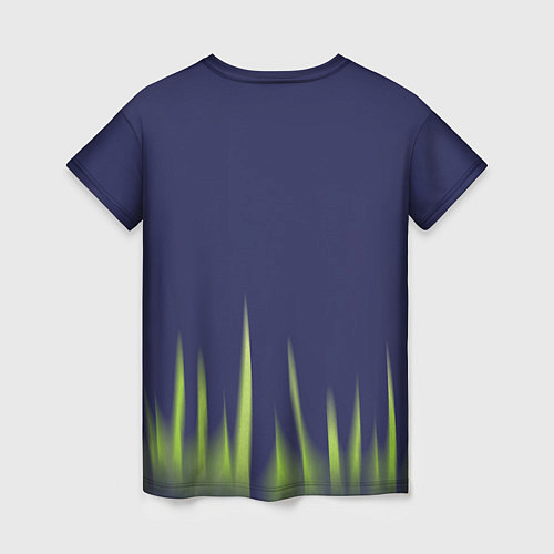 Женская футболка Зелёная трава / 3D-принт – фото 2