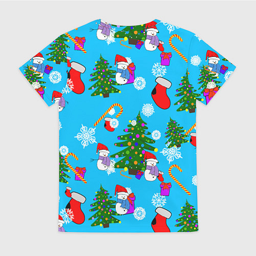 Женская футболка Новый год / 3D-принт – фото 2