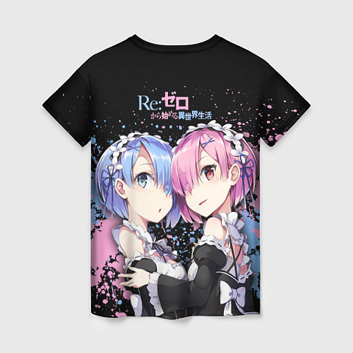 Женская футболка Re:Zero, Рам и Рем / 3D-принт – фото 2