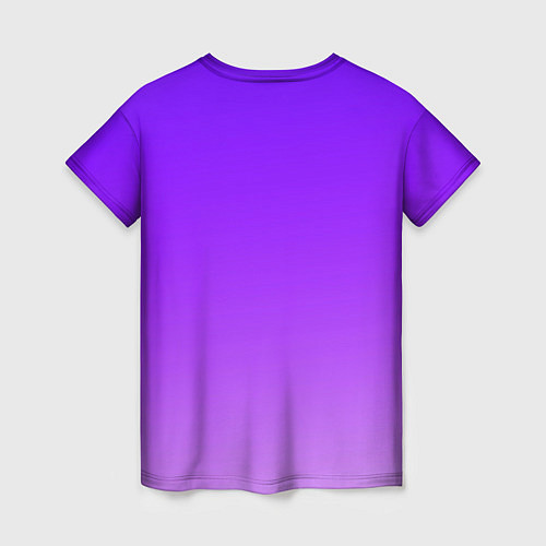 Женская футболка Фиолетовый космос / 3D-принт – фото 2