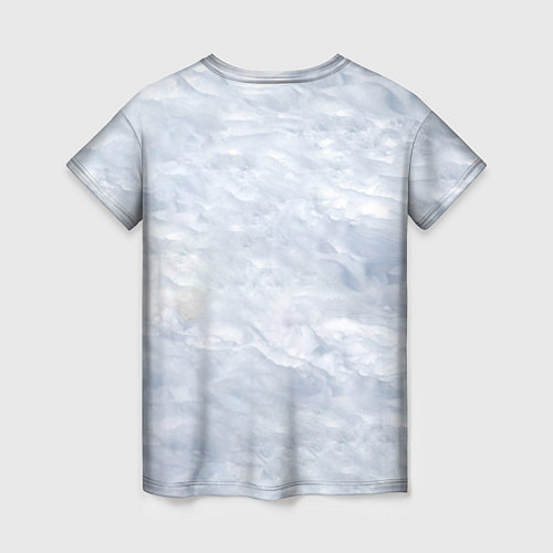 Женская футболка Спящий Волк / 3D-принт – фото 2