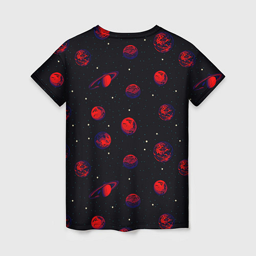 Женская футболка Красная Планета / 3D-принт – фото 2