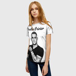 Футболка женская Dustin Poirier, цвет: 3D-принт — фото 2