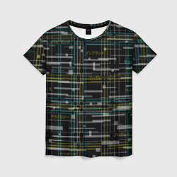 Женская футболка Cyberpunk Tartan