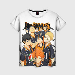 Футболка женская ВОЛЕЙБОЛ!! HAIKYUU!!, цвет: 3D-принт