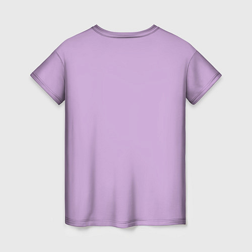 Женская футболка Глициниевый цвет без рисунка / 3D-принт – фото 2