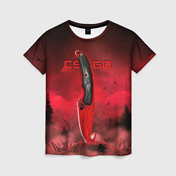 Женская футболка CS GO Crimson Web Gut Knife