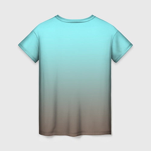 Женская футболка Малыш хаски / 3D-принт – фото 2