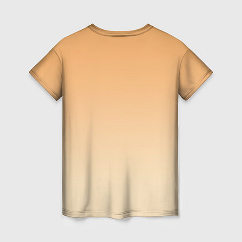 Женская футболка Акварельная лиса задумчивости / 3D-принт – фото 2