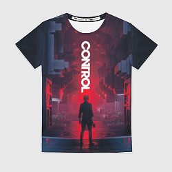 Женская футболка Control