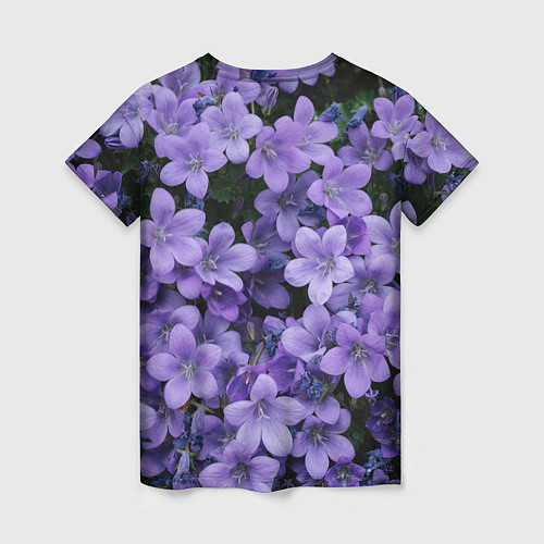 Женская футболка Фиолетовый цвет весны / 3D-принт – фото 2