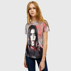 Футболка женская Билли Айлиш, цвет: 3D-принт — фото 2