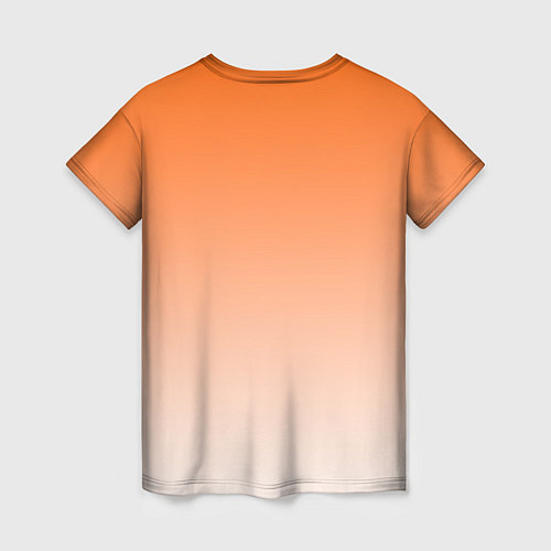 Женская футболка Лисенок с кисточкой художник / 3D-принт – фото 2