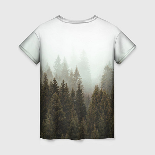 Женская футболка Деревья / 3D-принт – фото 2