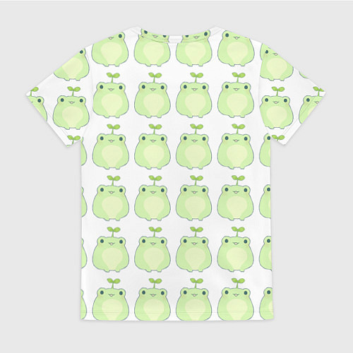 Женская футболка Лягушки-росточки / 3D-принт – фото 2