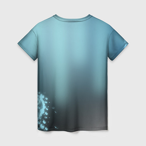 Женская футболка Водяные свечения / 3D-принт – фото 2