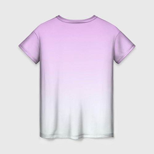 Женская футболка Акварельная сирень / 3D-принт – фото 2