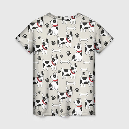 Женская футболка Собаки Dogs / 3D-принт – фото 2