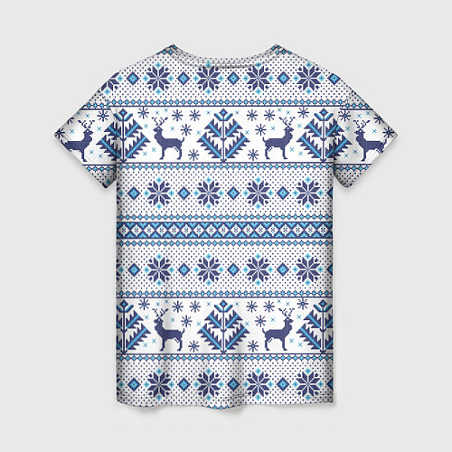 Женская футболка Русские народные узоры / 3D-принт – фото 2