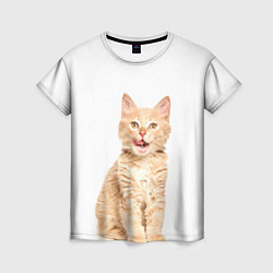 Футболка женская Кошечка, цвет: 3D-принт