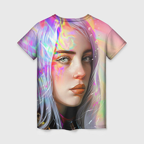 Женская футболка Billie Eilish / 3D-принт – фото 2