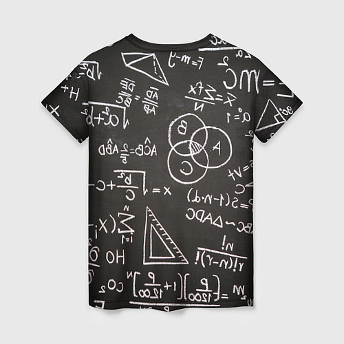 Женская футболка Математические уравнения / 3D-принт – фото 2