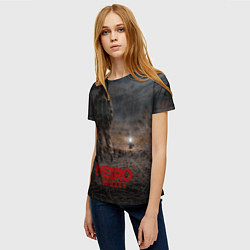 Футболка женская Metro одинокий сталкер, цвет: 3D-принт — фото 2