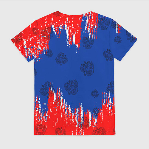 Женская футболка RUSSIA / 3D-принт – фото 2