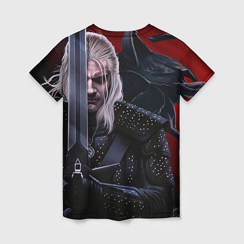 Женская футболка Ведьмак Геральт / 3D-принт – фото 2