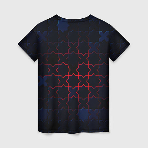 Женская футболка Геометрический вальс / 3D-принт – фото 2