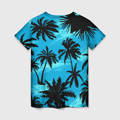 Женская футболка Пальмы в Горизонте / 3D-принт – фото 2