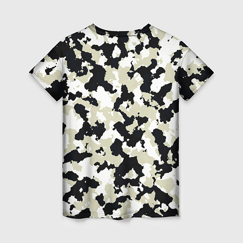 Женская футболка Холодный камуфляж / 3D-принт – фото 2