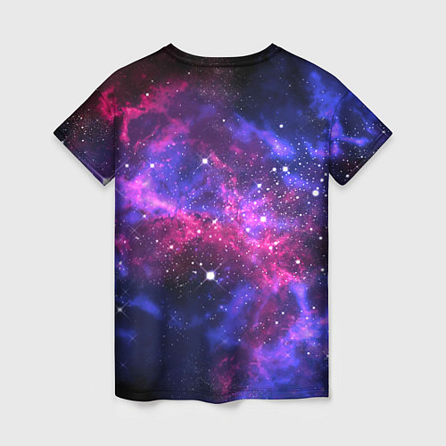 Женская футболка Distant galaxy / 3D-принт – фото 2