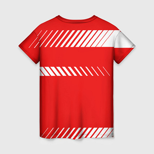 Женская футболка PORSCHE ПОРШЕ RED STYLE / 3D-принт – фото 2