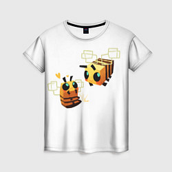 Футболка женская Minecraft Bee, цвет: 3D-принт