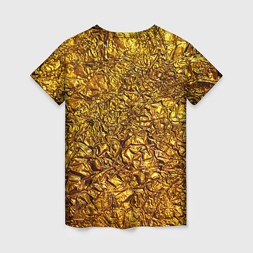 Женская футболка Сусальное золото / 3D-принт – фото 2