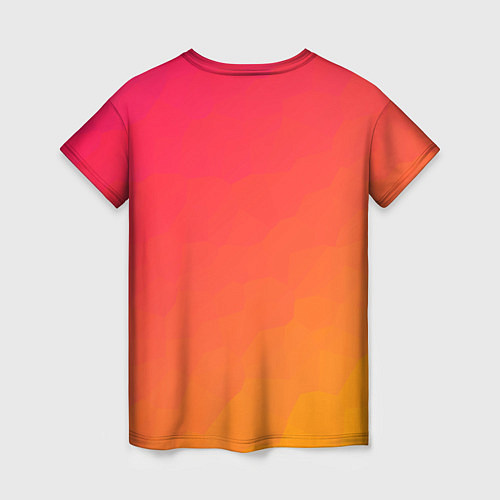 Женская футболка Градиент заря / 3D-принт – фото 2