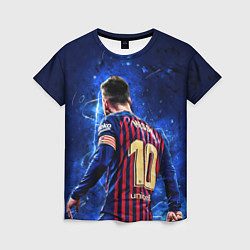 Футболка женская Leo Messi Лео Месси 10, цвет: 3D-принт