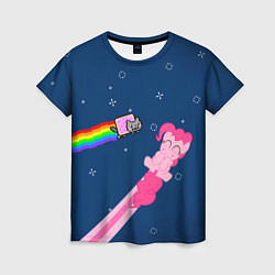 Футболка женская Nyan cat x Pony, цвет: 3D-принт