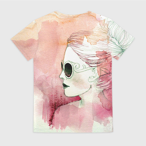 Женская футболка Девушка / 3D-принт – фото 2