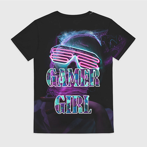 Женская футболка Gamer Girl Девушка-геймер / 3D-принт – фото 2