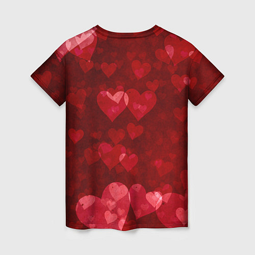 Женская футболка СЕРДЕЧКИ HEARTS Z / 3D-принт – фото 2